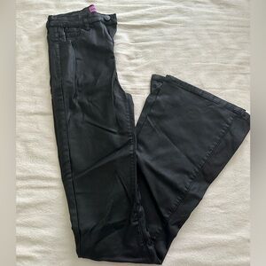 Edikted leather flare pant